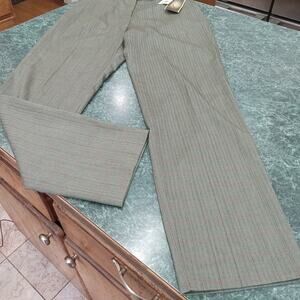 NWT VERSAILLES Women's Gray Red Plaid Dress Pants Trousers Size 6 Office Teacher